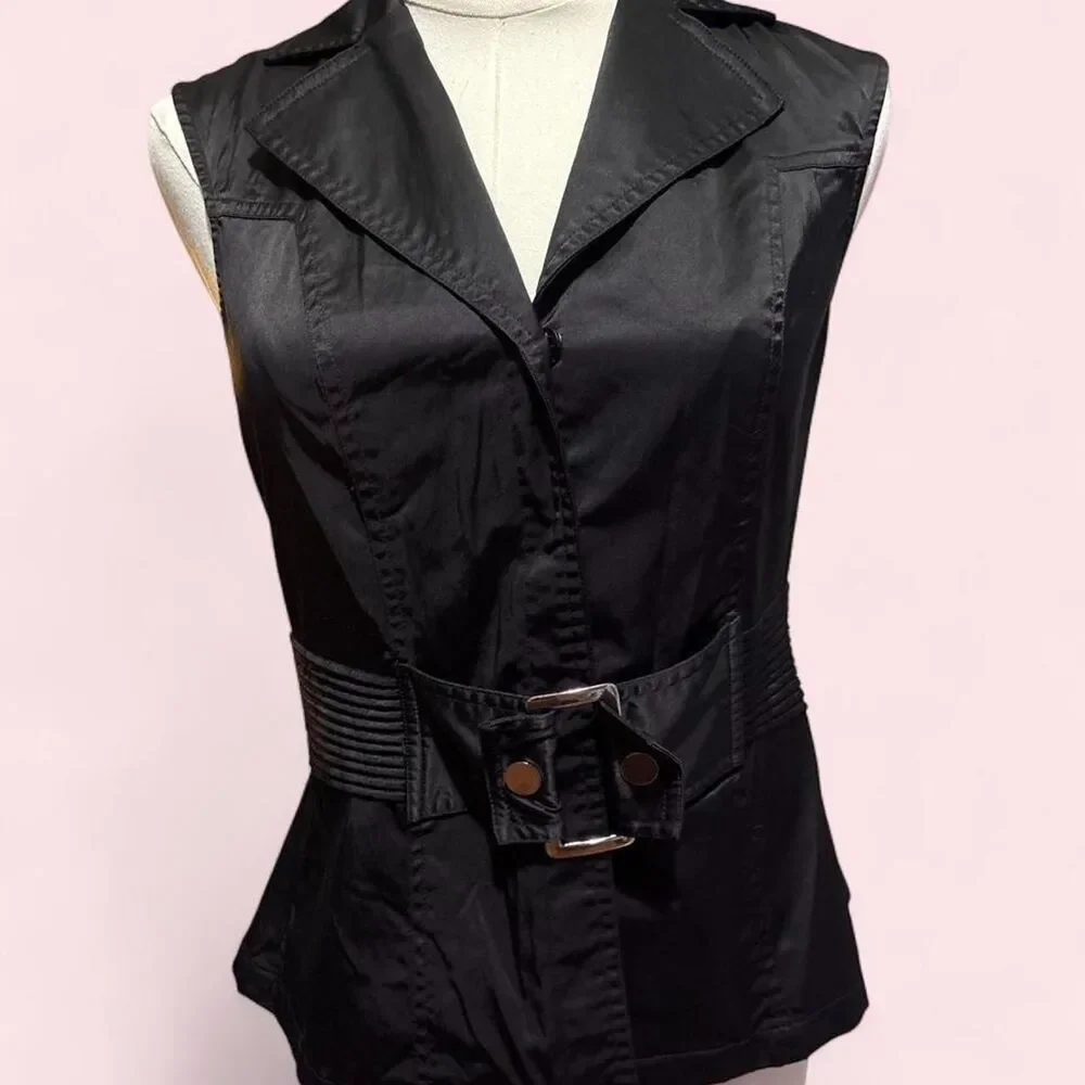 Odds ‘n Evens Black Vest with Belt